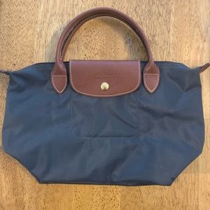 Longchamp Le Pliage Top-Handle Bag Small Grey